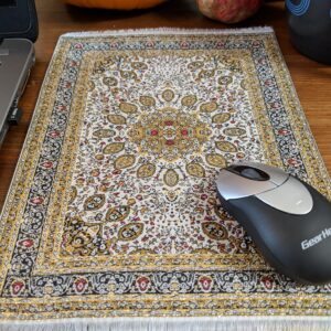 Turkish carpet design mouse pad.