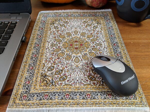 Turkish carpet design mouse pad.