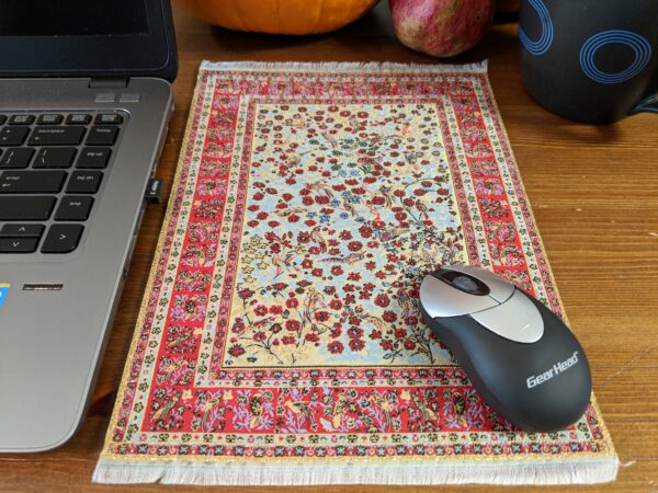 Turkish carpet design mouse pad.