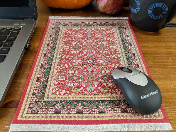 Turkish carpet design mouse pad.