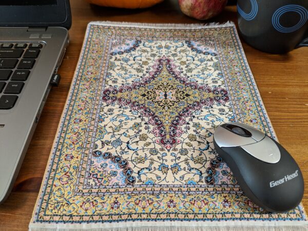 Turkish carpet design mouse pad.