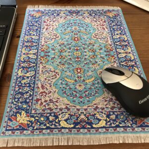 Oriental carpet design mouse pad.