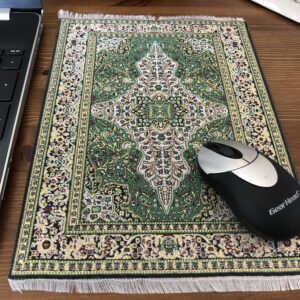 Oriental carpet design mouse pad.