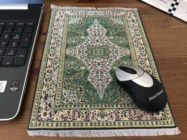 Oriental carpet design mouse pad.