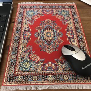 Oriental carpet design mouse pad.