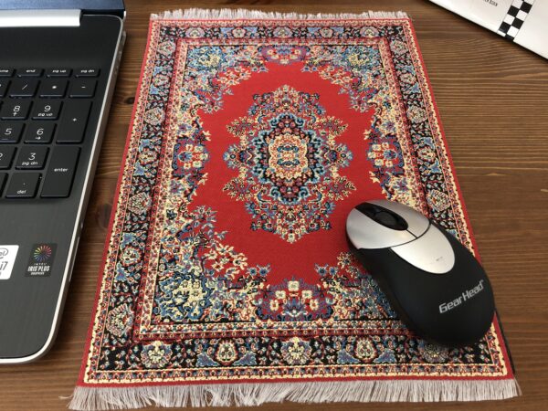 Oriental carpet design mouse pad.