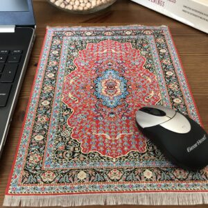 Oriental carpet design mouse pad.