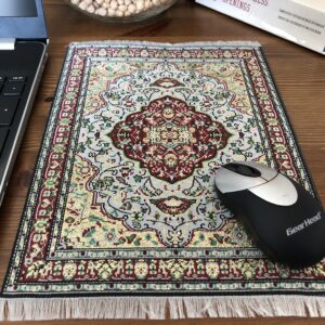 Oriental carpet design mouse pad.