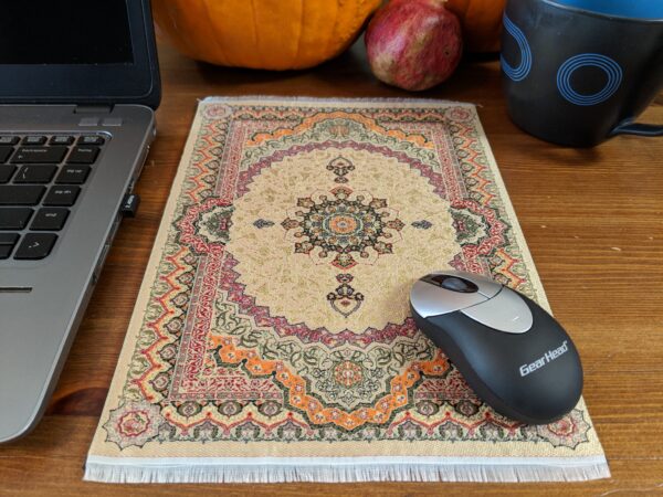 Turkish carpet design mouse pad.