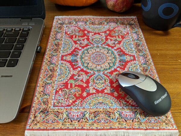 Turkish carpet design mouse pad.